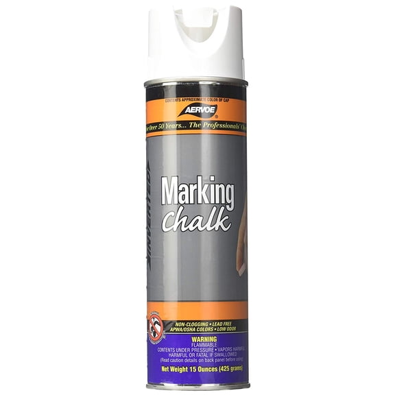 Aervoe White Marking Chalk Spray