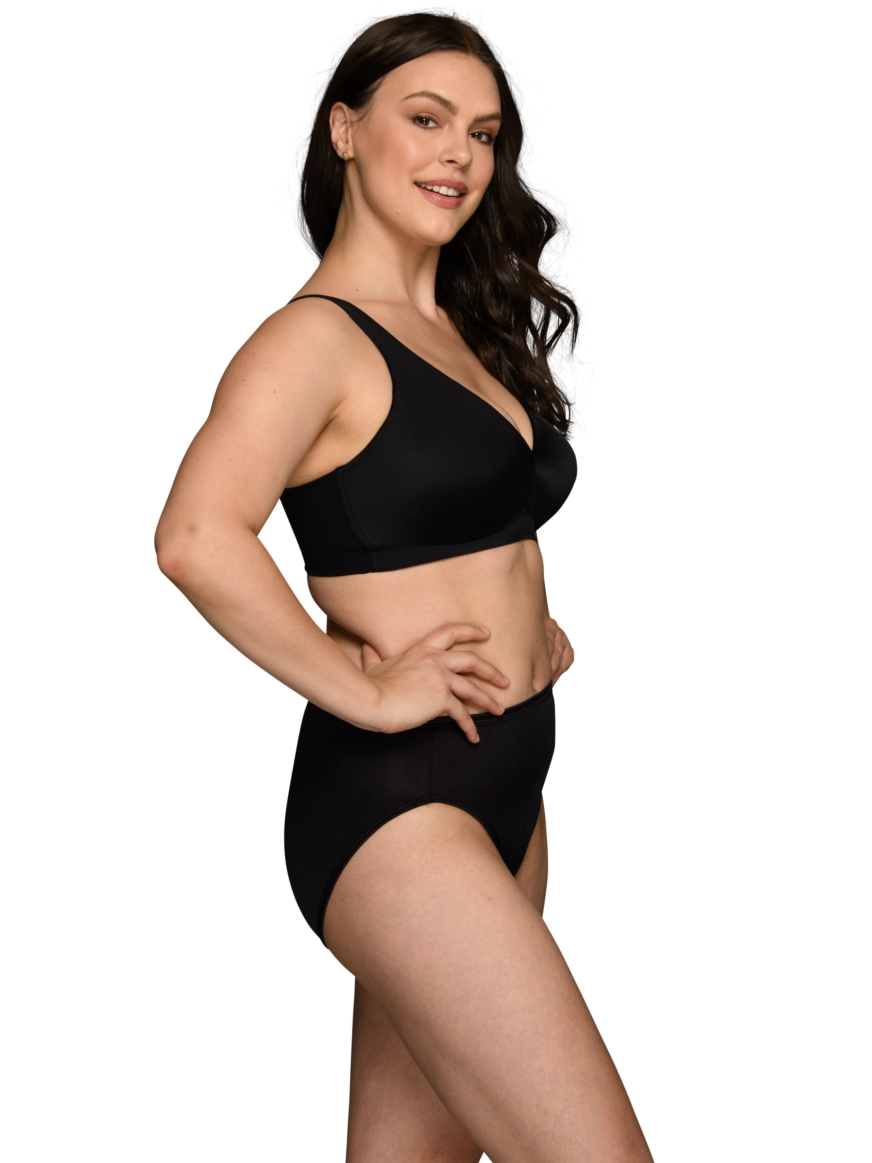 Vanity Fair Lingerie Women's Beauty Back Wireless Bra with Lift, Smoothing, Simple Sizing S-3XL, Style 72164