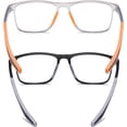 thumbnail image 4 of Gafas de Lectura Hombres 2 Pares Estilo Deportivo Lectores de Bloqueo de Luz Azul Cómodos y Flexibles para Hombres, 4 of 4