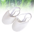 thumbnail image 3 of Zapatillas de baile de media suela para mujer, ejercicio suave, gimnasia rítmica, zapatillas, antideslizantes, zapatos de danza del vientre para adultos (blanco, L), 3 of 5