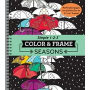 Color & Frame: Color & Frame - Seasons (Adult Coloring Book) (Other)