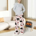 thumbnail image 4 of Cute Hello Kitty Batman Anime Cartoon Characters Pajamas Pants for Women Men Valentine's Day Couples Casual Sleepwear Pants,Color 8,M, 4 of 6