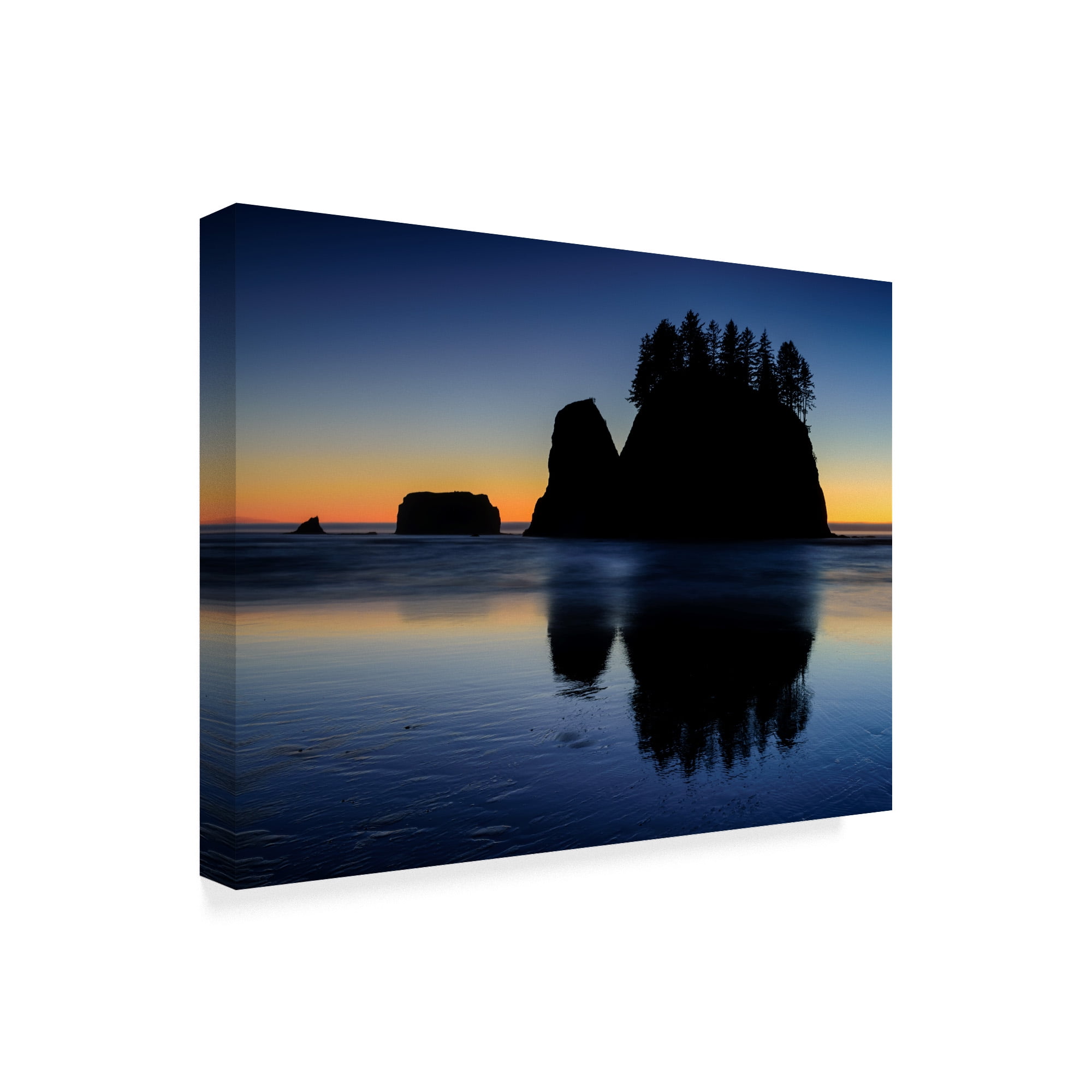 Trademark Fine Art 'Beach Afterglow' Canvas Art by Michael Blanchette Photography