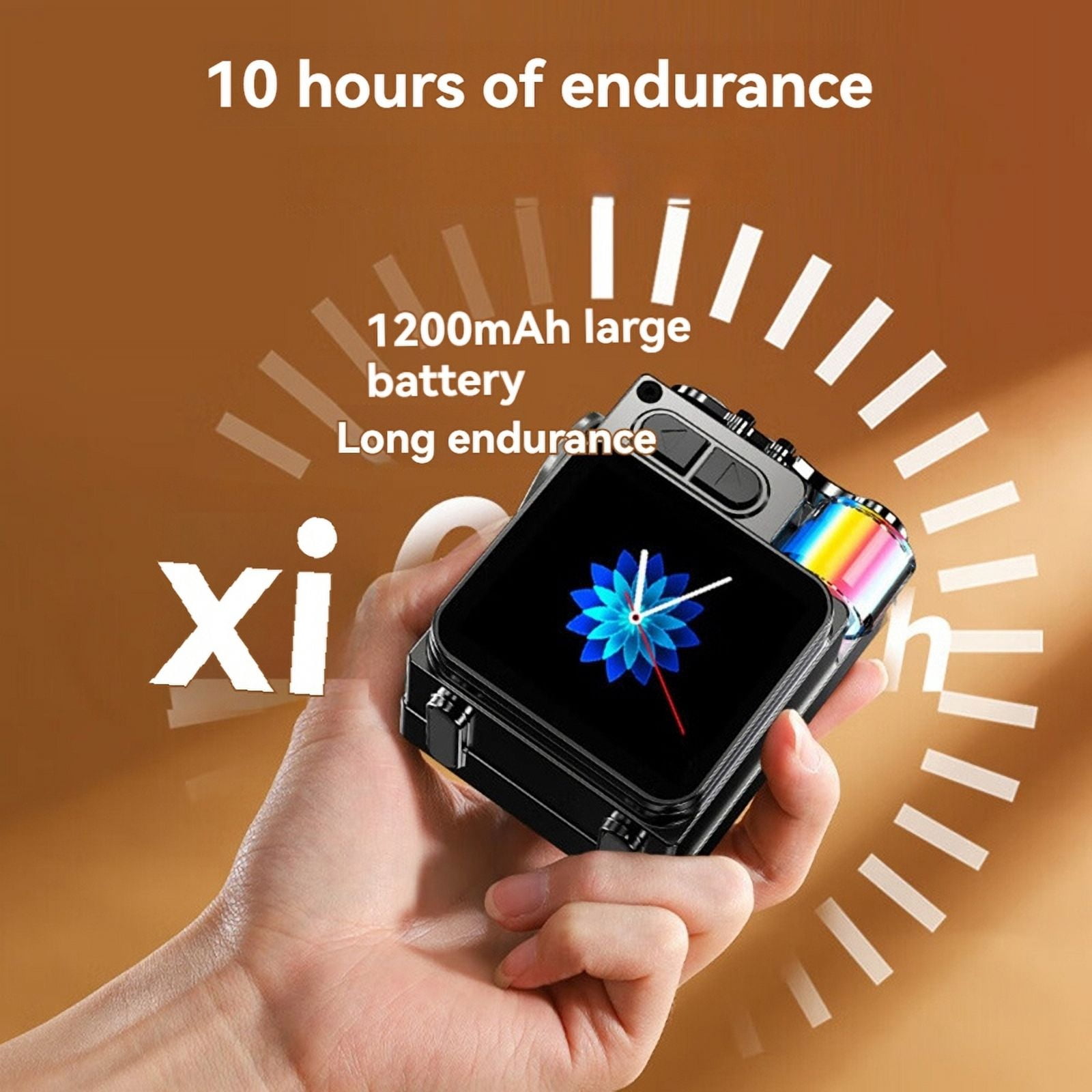 Wireless Bluetooth Metal Mechanical Speaker LED Display Screen with RGB Desktop Subwoofer Support Calendar Clock
