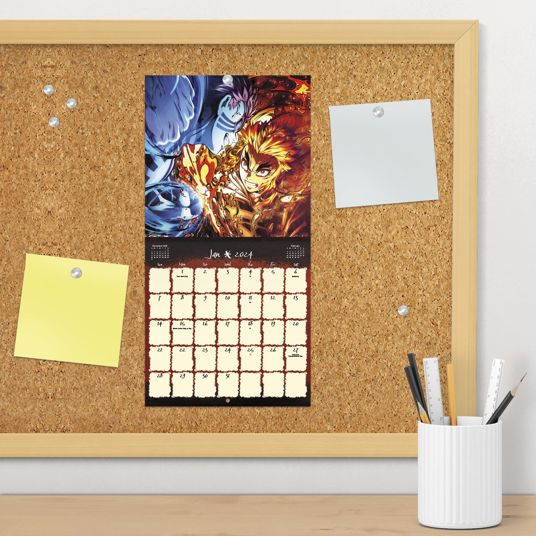 2024 Demon Slayer Mini Wall Calendar