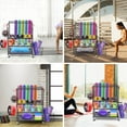 thumbnail image 5 of Sports Equipment Storage Organizer, Garage Storage System, Ball Storage Rack, Yoga Mat Storage with Hooks and Basket, 5 of 5