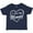 Navy Blue, variant on Inktastic I Love My Mommy in White Chalk Heart Boys or Girls Toddler T-Shirt