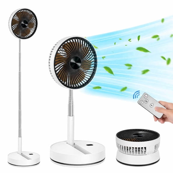 CSStudio Pedestal Fans for Home, 20dB Ultra Quiet, 2-in-1 Table Floor Fan, 29.2 ft/s Hyperfast Airflow, 65° Oscillation 200° Tilt Standing Fan, 3 Modes Speeds with Remote, 4H Timer, Foldable, 2026New