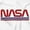 White, variant on Retro Classic Space NASA Worm Logo Unisex Plus Size Zip Hoodie Brisco Brands 5X