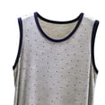 thumbnail image 4 of Night Shirt for Women’s Sleeveless Nightgown Round Neck Polka Dot Soft Nightdress Loose Breathable Home Sleepshirt Loungewear Gray L, 4 of 5