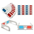 thumbnail image 2 of Gafas 3D,30 Pares Lentes Estéreo Papel Rojo Y Azul para Películas Set Anaglifo de Papel Gafas 3D, 2 of 5