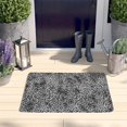 thumbnail image 2 of Black and Tan Leopard Print Flannel Non Slip Door Rugs,Washable Door Mats Indoor,Decorative Door Mats,Dirt-Resistant and Absorbent Doormat for Entrance,Bedroom,Kitchen,Bathroom,23.5x16in(60x40cm), 2 of 5