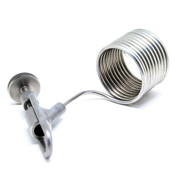 QiiMii 304 Stainless Steel Sampling Coil Defoamer, Beer Brewing Sampling Valve Coil Defrother Home-brew Fermenter Accessory