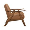 thumbnail image 4 of Lexicon Damala Fauteuil d'Appoint en Similicuir Brun Mat, 4 of 10