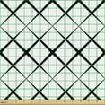 thumbnail image 2 of Black and White Upholstery Fabric by the Yard, Monochrome Pattern with X Shape Intersecting Lines Grid Mesh Abstract, Decorative Fabric for DIY and Home Accents, Black White by Ambesonne, 2 of 5