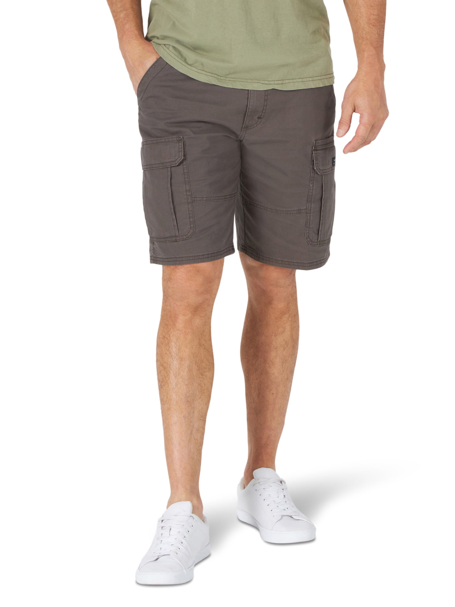 X-Future Mens Multi Pockets Cotton Solid Color Loose Ripstop Casual Summer Cargo Shorts 