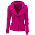 thumbnail image 1 of Doublju Women's Fleece Zip-Up High Neck Jacket for Women with Plus Size, 1 of 3