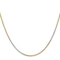 thumbnail image 2 of Primal Gold 14 Karat Tri-Color 1.5mm Diamond-cut Rope Chain, 2 of 4