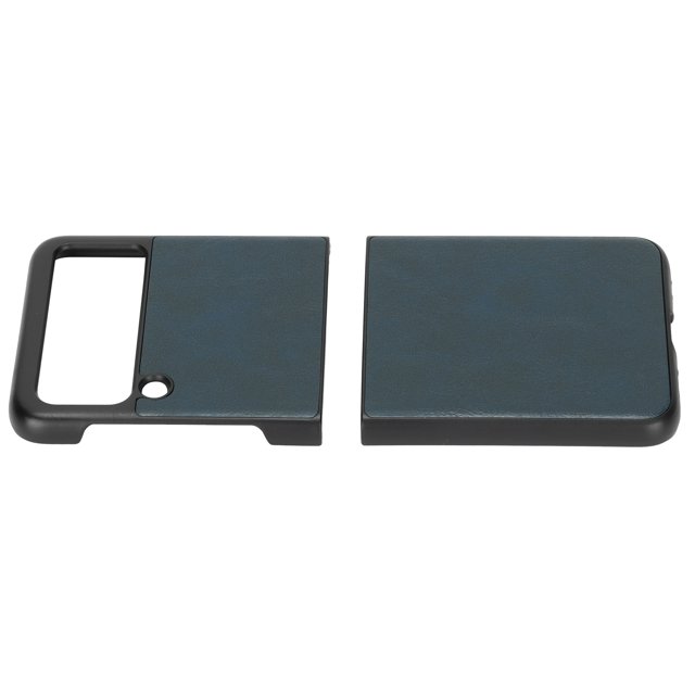 Business Leather Phone Case, Simple Leather Pattern Phone Case Precise Portable Lightweight For Z Flip 3 Black,Blue,Military Green,Brown