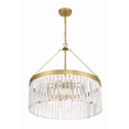 thumbnail image 6 of Crystorama Emory 8 Light Modern Gold Chandelier - 24''W x 24.75''H, 6 of 13