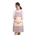 thumbnail image 1 of Wartleves Delantal de cocina sin mangas con diseño creativo de dibujos animados de moda coreana, 1 of 7