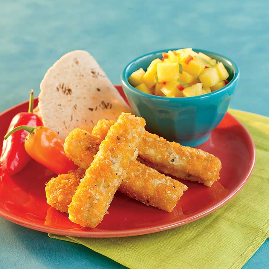 Trident Seafoods Oven Ready Baja Whole Grain Pollock Sticks, 10 Pound 1 each.