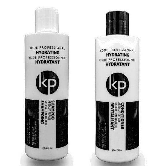 Kode Profesional Hydrating Shampoo   Conditioner | 8 Fl Oz Bottles | Paraben   Sulfate Free
