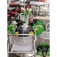thumbnail image 6 of St. Patrick's Day Table Cloth Round Tablecloth, Spring Lucky Shamrocks Green Gnomes Black Waterproof Wrinkleproof Table Cover with Umbrella Hole and Zipper for Party/Dining/Patio/Wedding 54 Inch, 6 of 9