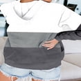thumbnail image 4 of EIMELI X  Women‘s Sweatshirt Long Sleeve Pullover Hooded Jacket with Pocket Color Block Lightweight Blouses, 4 of 4