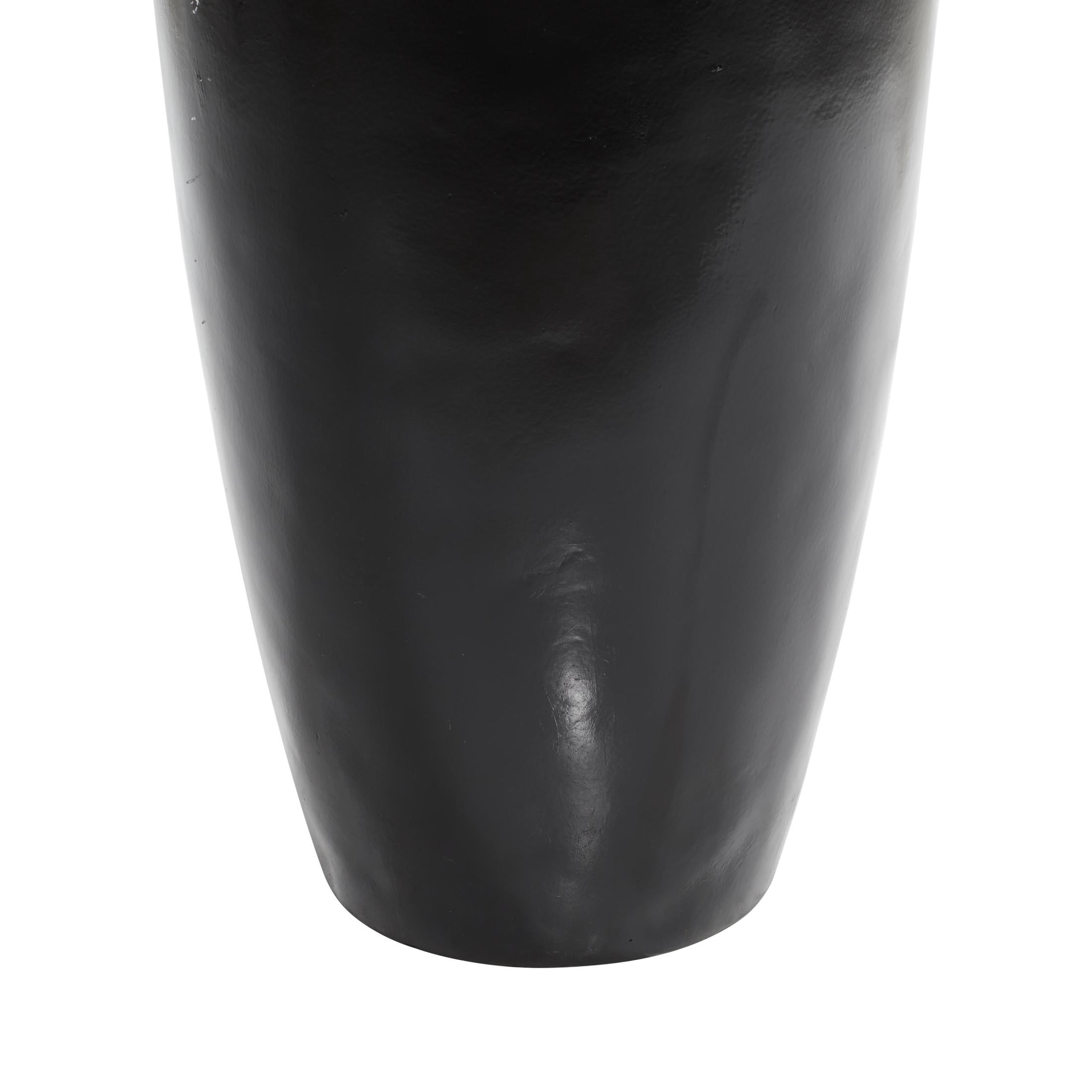DecMode 46" Artificial Dracaena Plant in Realistic Leaves and Black Fiberglass Pot