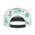 thumbnail image 4 of Haiem Turtle Classic Snapback Cap Flat Bill Hat Baseball Cap Adjustable Size Cotton Dad Hat, 4 of 9