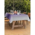 thumbnail image 3 of Outdoor Tablecloths with Umbrella Hole & Zipper, Purple Grey Ombre 54x80 Inch Tablecloth Rectangle, Farmhouse Gradient Minimalist Waterproof Table Cloth, Patio/Pool/Picnic Table Covers, 3 of 8