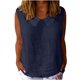 thumbnail image 3 of TaTaai Solid Color Women Tank Top Cotton Linen Peter Pan Collar Sleeveless Breathable Lightweight Machine Washable No Fading Casual Daily Fashion Wear Top Gift, 3 of 9