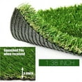 thumbnail image 6 of LITA 35MM Thick Realistic Artificial Grass Turf 8FTX10FT, Pro Synthetic Fake Grass Mat for Outdoor Pets Garden Landscape Balcony Dog - Faux Grass Rug Lawn Indoor Carpet with Drainage Holes, 6 of 8