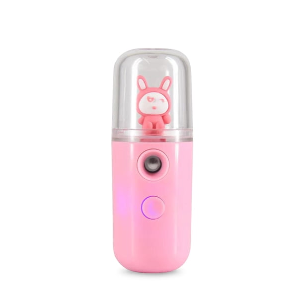 Pulsador de niebla facial 30 ml Belleza Hidratante Hidratante Handheld Misting Face Nebulizer Humidificador Mister Steamer Diffuser Pink Inevent HA059135-02B