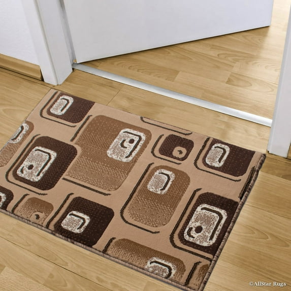 Allstar Berber Doormat Accent Rug Woven High Quality High Density Double Shot Drop-Stitch Carving (2' 0" x 3' 3")