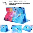thumbnail image 6 of Dteck Flip Case For Samsung Galaxy Tab A 10.1 inch 2019 Tablet SM-T510/T515, Lightweight Cute Pattern PU Leather Folio Flip Stand Case Cover with Card Slots, Beautuful Sky, 6 of 7