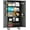 72"H x 32"W x 16"D-Black, variant on SUNCROWN 73" Storage Cabinet with Wheels,BlackMetal Rolling Garage Cabinet with Locking Doors and 4 Adjustable Shelves for Home,Kitchen,Office,Warehouse(32" W x 16" D)
