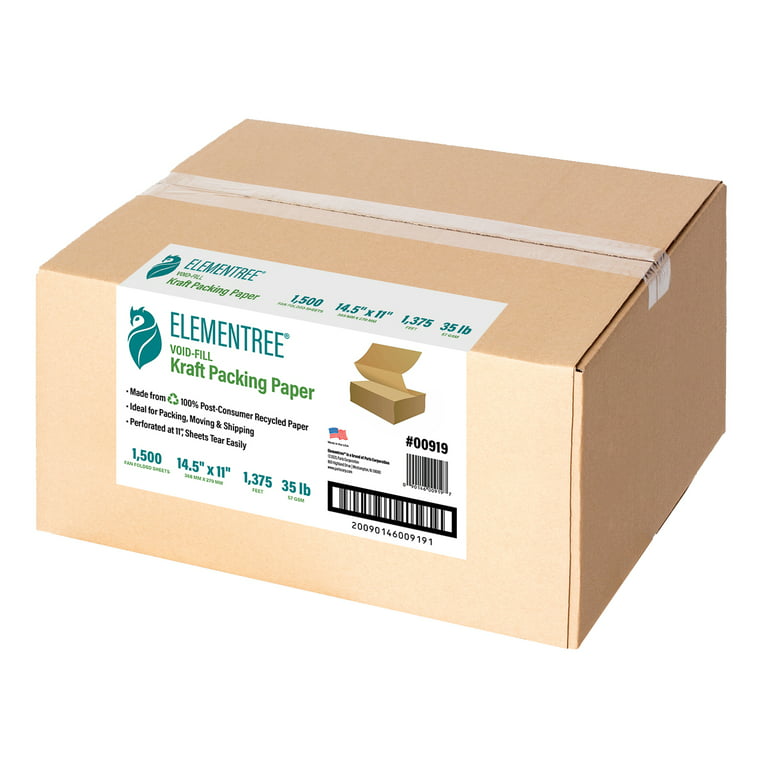 Elementree Sustainable Packing Paper, 35 lb., 1500-Count