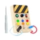 thumbnail image 5 of Tablero de actividades con interruptores, juguete de viaje, luces, interruptor, juego de aprendizaje, juguetes Montessori para Rectángulo con llave, 5 of 9