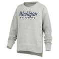 thumbnail image 2 of Women's Pressbox Heather Gray Michigan Wolverines Torrington Pullover Sweatshirt, 2 of 3