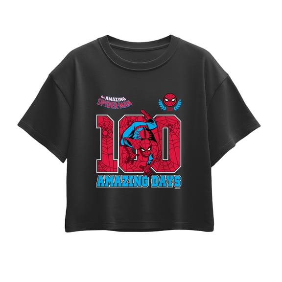 Spider-Man - 100 Days Short Sleeve Boxy Graphic T-Shirt