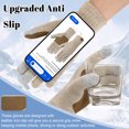 thumbnail image 2 of KOITHOT Winter Women Touchscreen Leather-Palm Gloves, Elegant Warm Touchscreen Gloves for Women Gift Set, 2 of 6