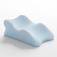 thumbnail image 1 of Almohada de espuma viscoelástica para rodillas, accesorios que mejoran la postura, suave, cojín de apoyo para los pies, almohada para viajes, lectura azul, 1 of 8