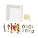 thumbnail image 4 of Kit de exhibición de siluetas de mini museo DIY para bodas, cumpleaños y aniversarios. Blanco, 4 of 8