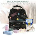 thumbnail image 5 of Daiia Galaxy Large Capacity Baby Bag Waterproof Stylish Diaper Bag Mummy Backpack Adjustable Straps Diaper BagBaby Essentials Bag, 5 of 6