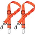 thumbnail image 1 of Correa para el pecho Paquete de 2 arneses para perros con absorción de impactos y mosquetón elástico ajustable Arnés para perros Arnés premium para todos los perros y gatos, naranja Zhivalor GX-444, 1 of 2