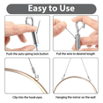 thumbnail image 4 of 8 Pcs Kit de Fil de Suspension Réglable pour Photo, Kit de Fil de Suspension pour Cadre et Miroir, Fil en Acier Inoxydable Robuste de 6,6 Pieds, 4 of 6
