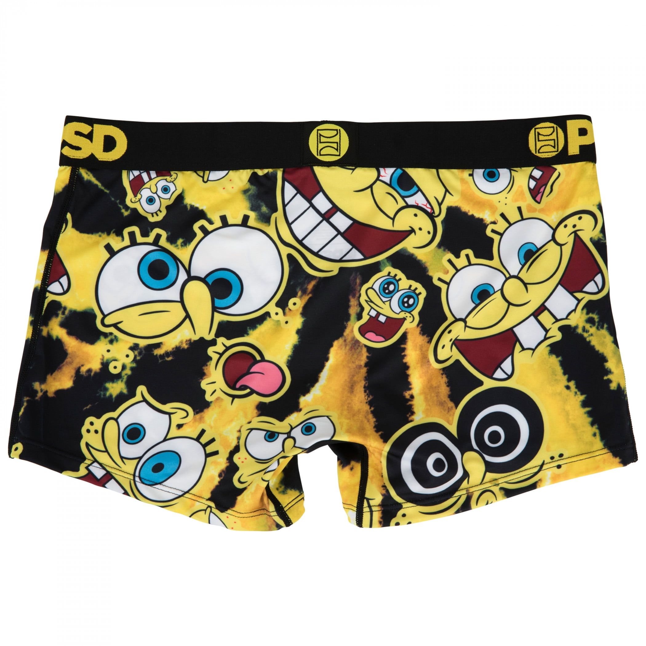 SpongeBob Expressions Tie-Dye PSD Boy Shorts Underwear-XLarge | Walmart ...