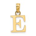 thumbnail image 1 of Diamond2Deal 14K Yellow Gold Block Letter E Initial Pendant for Women, 1 of 6